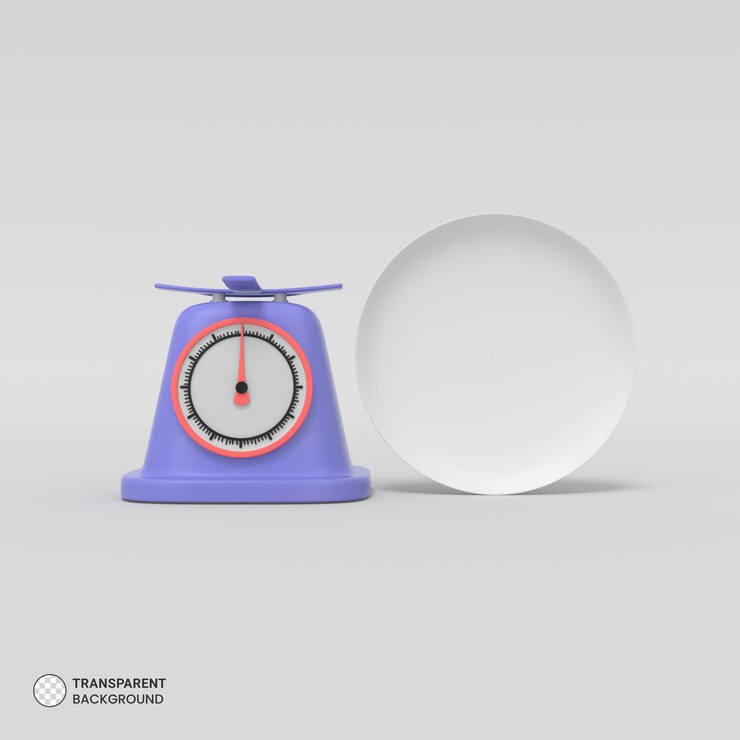 PSD ícone de escala de peso de renderização 3d