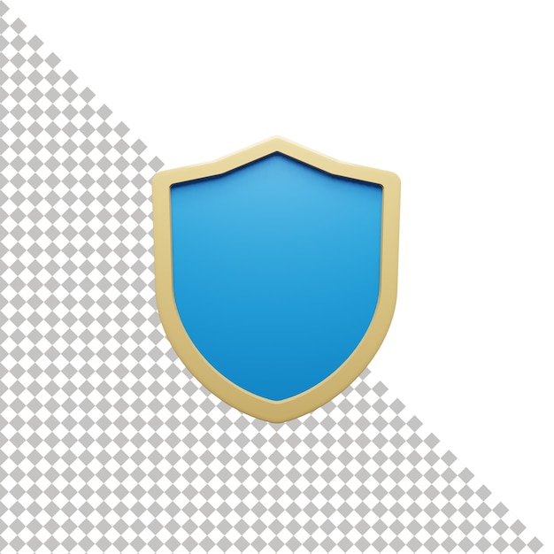 Ícone de escudo 3D