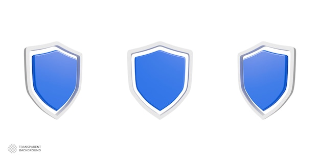 Ícone de escudo 3D