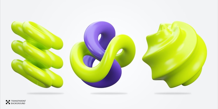 PSD ícone de forma abstrata de renderização psd 3d