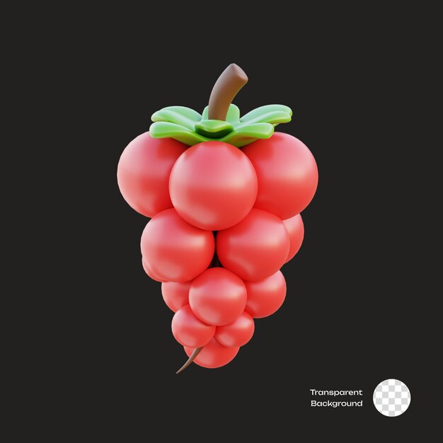 Ícone de fruta de bagas 3D