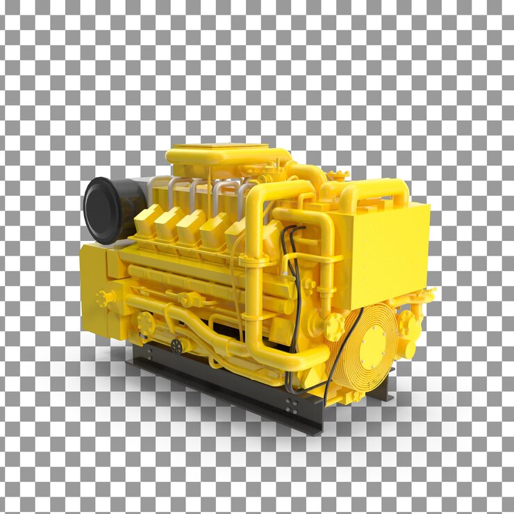 PSD ícone de gerador de energia psd 3d em fundo isolado e transparente