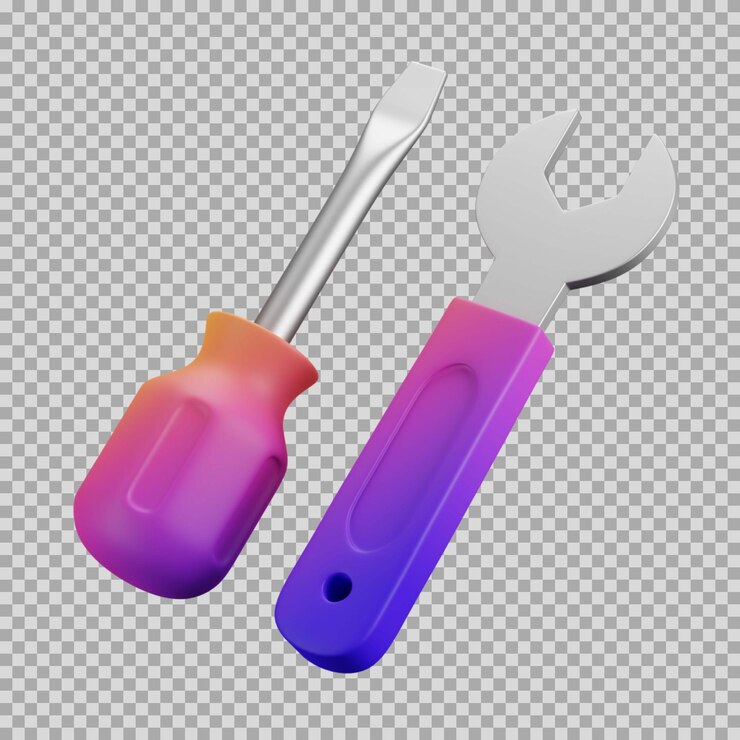 PSD ícone de gradiente dinâmico de ferramenta 3d