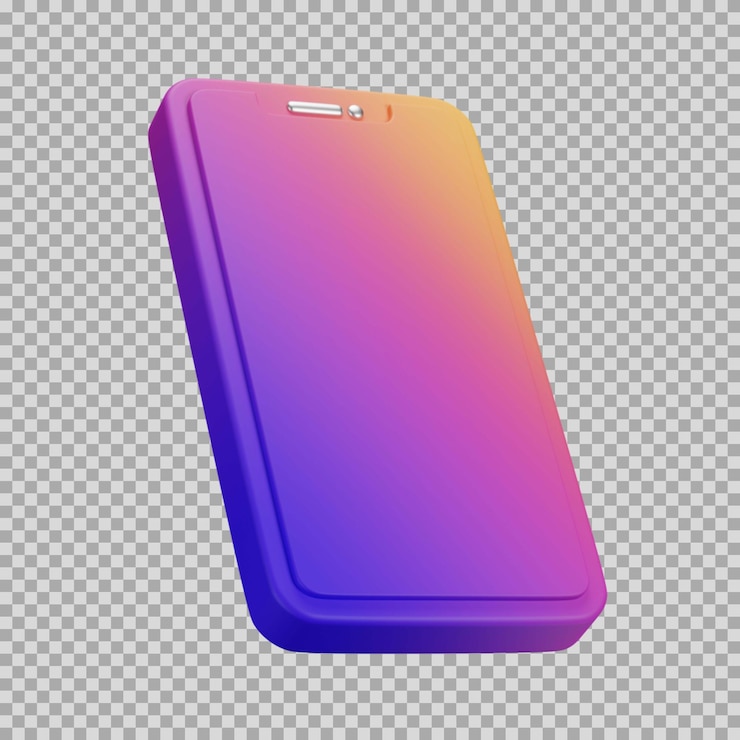 PSD ícone de gradiente dinâmico móvel 3d