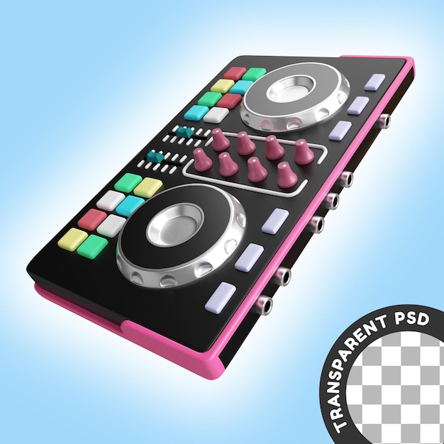 Ícone de ilustração 3D da máquina de DJ