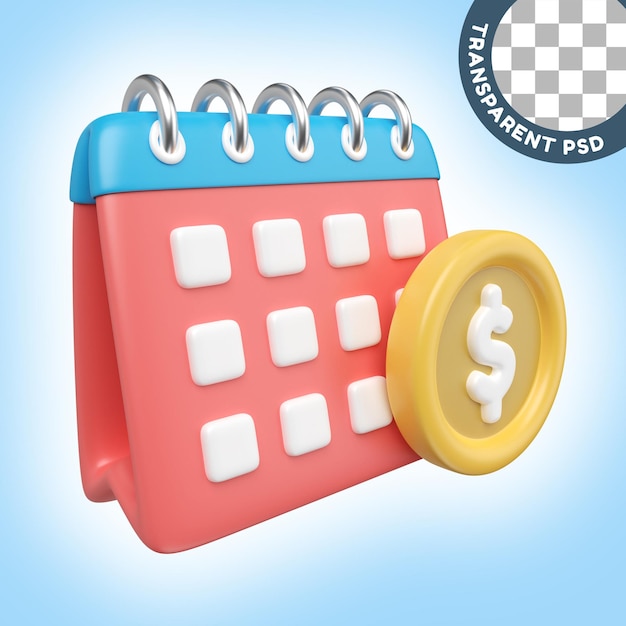 Ícone de ilustração 3D de parcela
