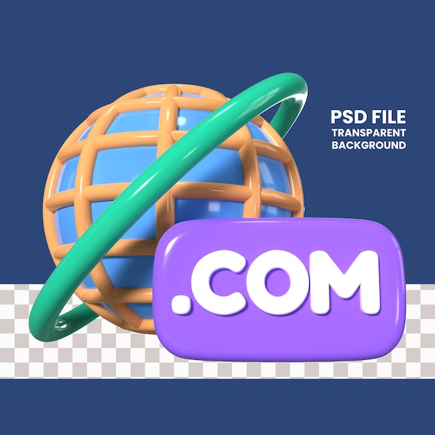 PSD Ícone de ilustração 3d do navegador