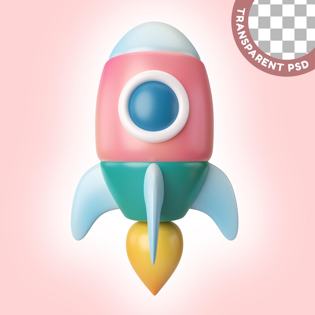 Ícone de ilustração 3D inicial