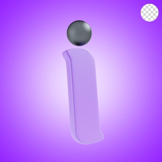 ícone de informação 3D