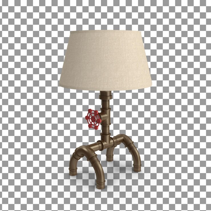 PSD ícone de lâmpada psd 3d em fundo isolado e transparente