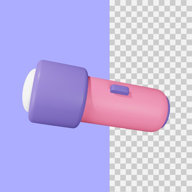 ícone de lanterna de renderização 3D