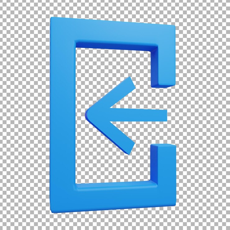 PSD ícone de login 3d isolado design premium