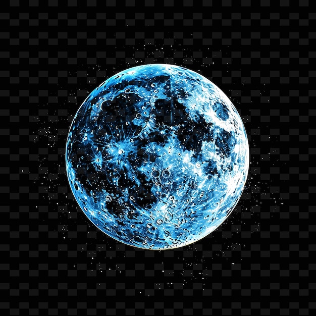 PSD Ícone de lua brilhante de cristal com desenho plano ícone wi contorno y2k forma tendência decorativa