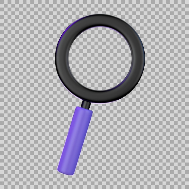 Ícone de lupa 3d