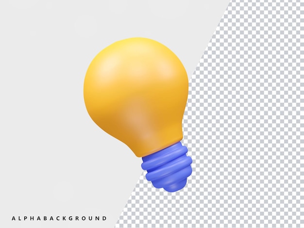 Ícone de luz 3d