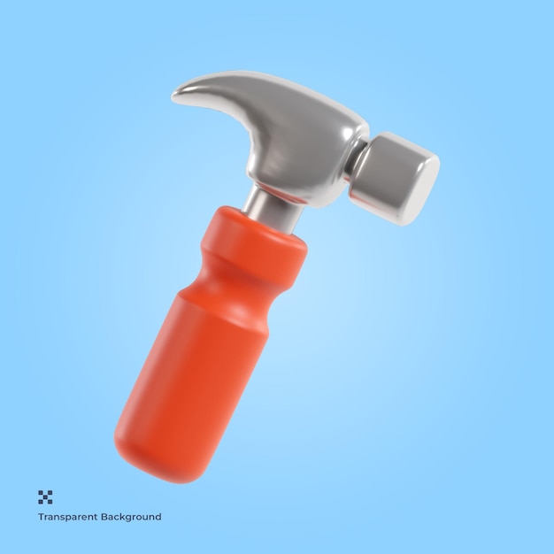 Ícone de martelo 3D