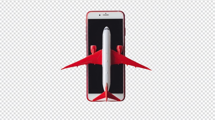 PSD ícone de modo de avião isolado em um fundo branco limpo para uso digital