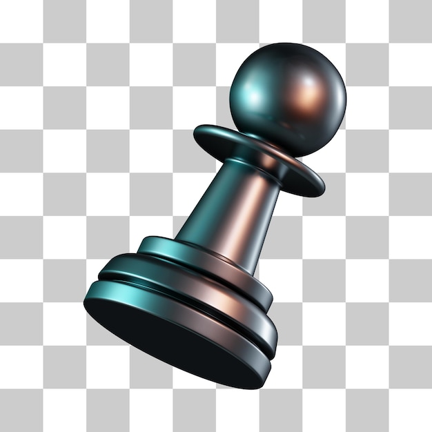 Ícone de peça de xadrez 3D