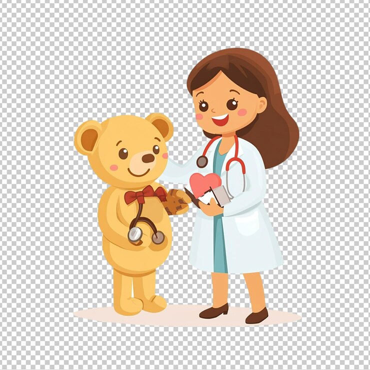PSD ícone de pediatria lúdico isolado com fundo transparente