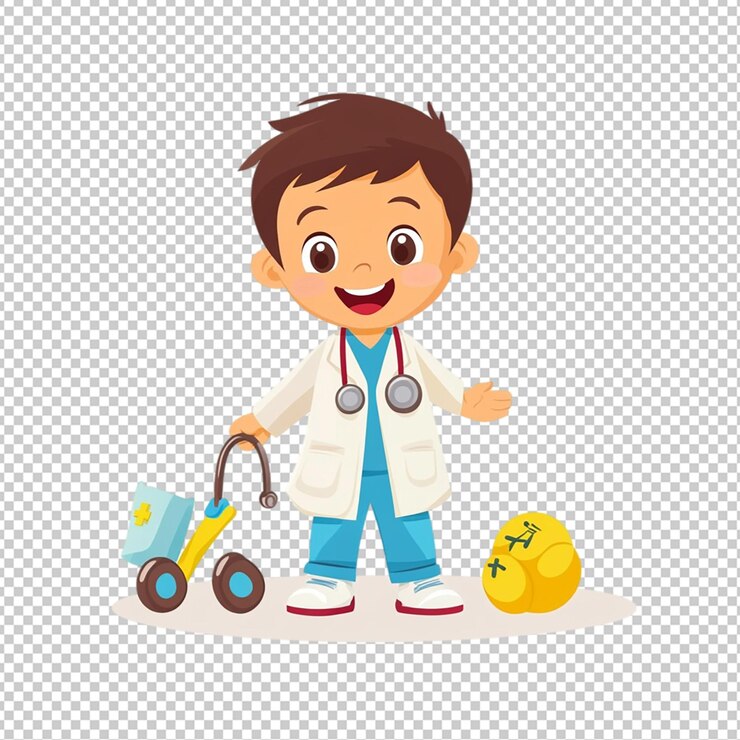 PSD ícone de pediatria lúdico isolado com fundo transparente
