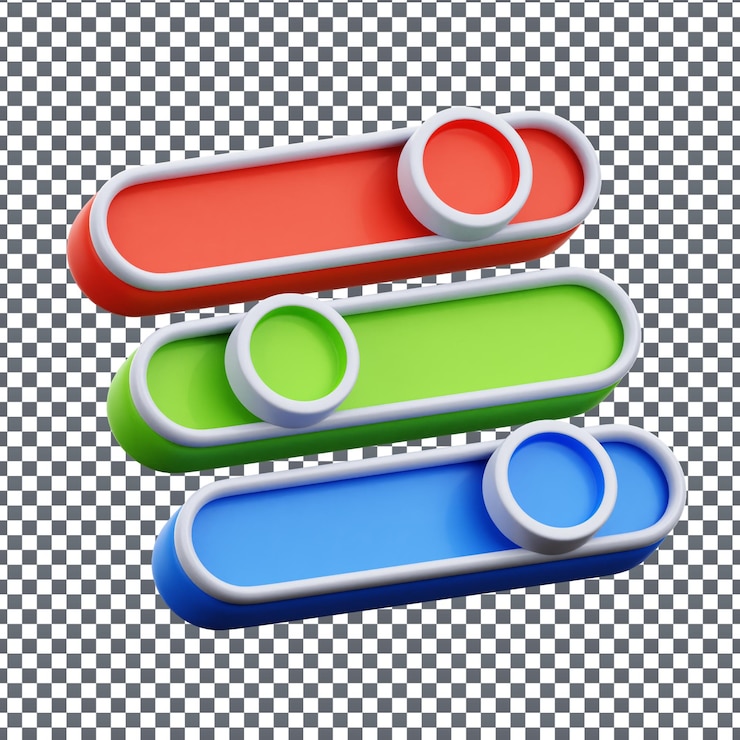 PSD ícone de pintura psd 3d em fundo isolado e transparente