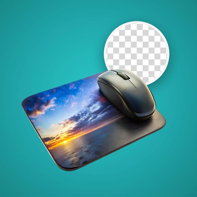 Ícone de rato de jogo de computador isolado ilustração de renderização 3d
