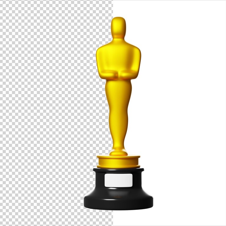 PSD ícone de renderização 3d dos prêmios da academia