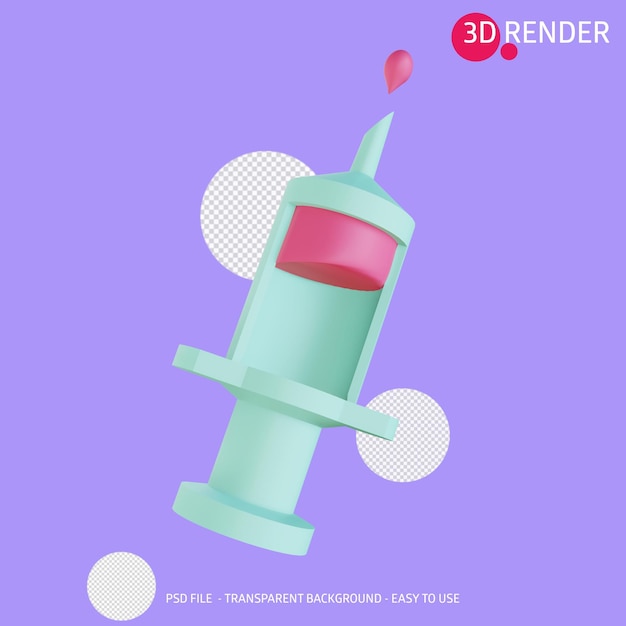 ícone de renderização 3D médico