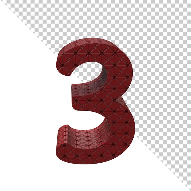 Ícone de renderização 3D número três