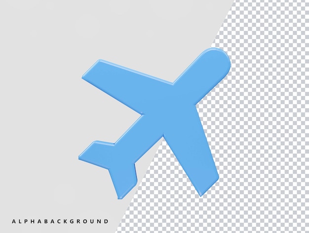 PSD Ícone de renderização de avião