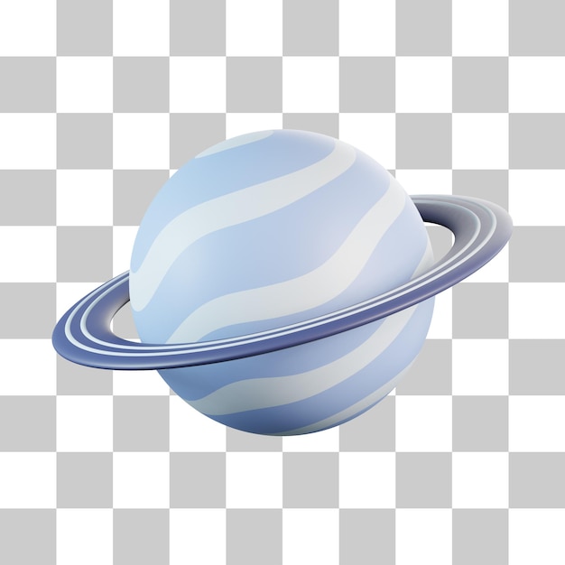Ícone de Saturno 3D
