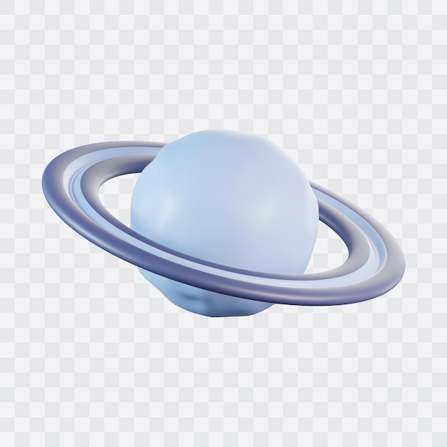 Ícone de Saturno 3D