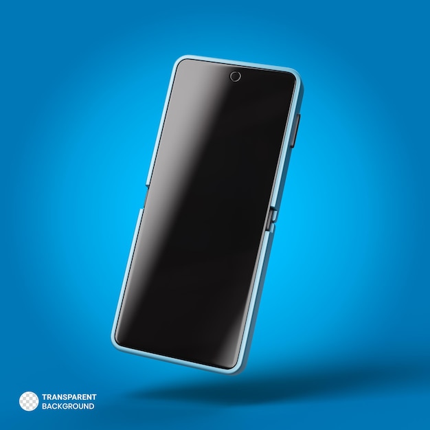 Ícone de smartphone isolado 3d render ilustração