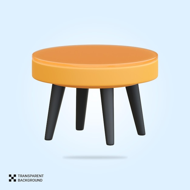 Ícone de tabela PSD 3D
