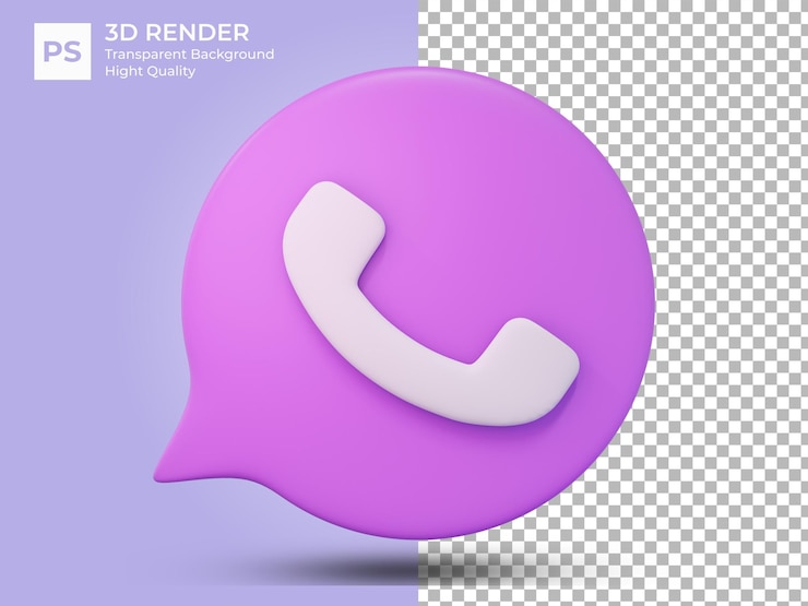 PSD ícone de telefone ou símbolo móvel do site de contato com o conceito de linha direta de suporte de serviço renderização em 3d