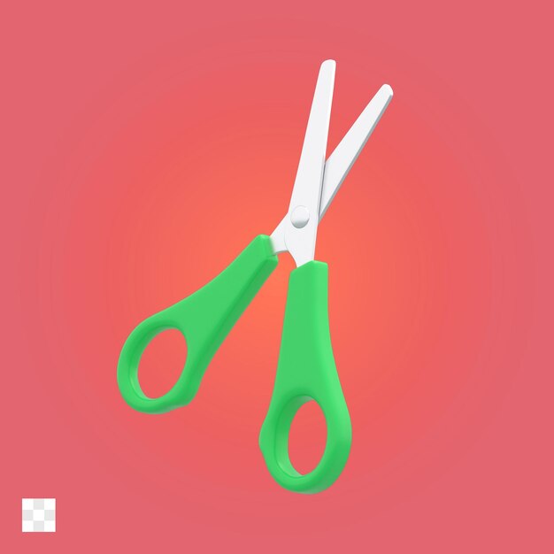 Ícone de tesoura 3d