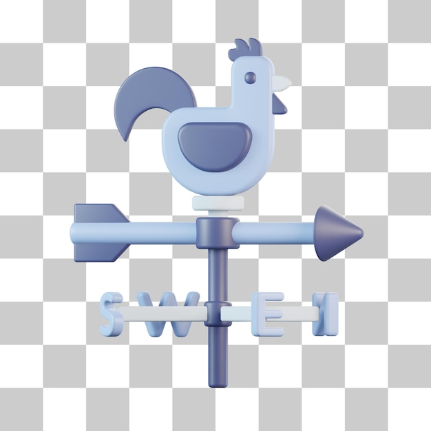 Ícone de trilha de vento 3D
