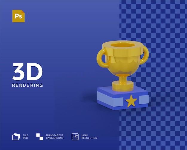 Ícone de troféu 3D