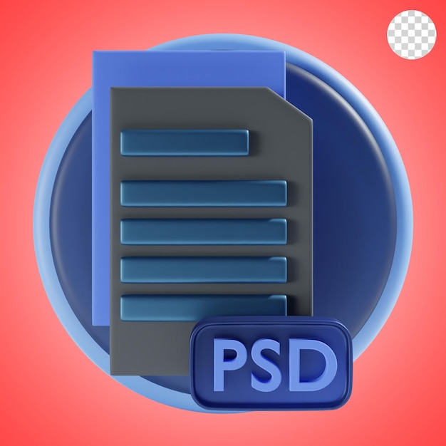 PSD Ícone do arquivo psd