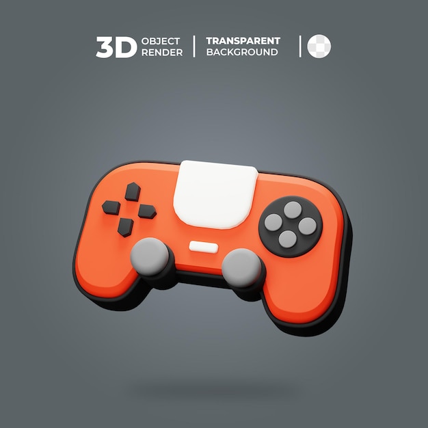 ícone do controlador de jogo 3D