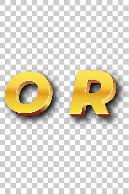 PSD Ícone do logotipo or dourado com fundo branco isolado e transparente