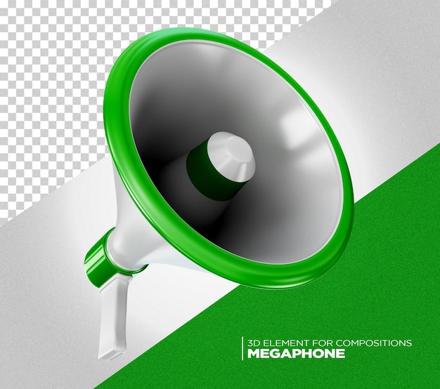 Ícone do megafone 3d