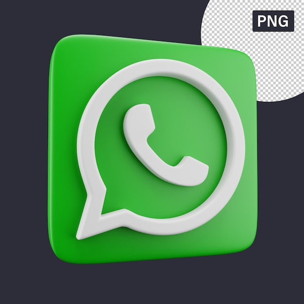 Ícone do whatsapp 3d