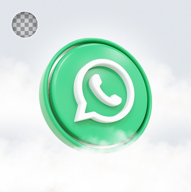 PSD Ícone do whatsapp 3d