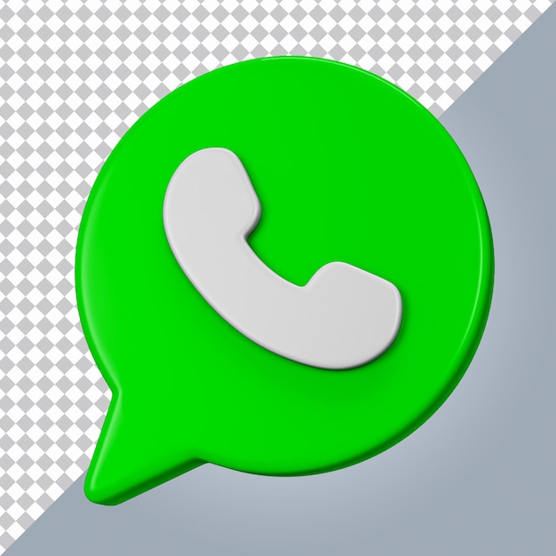 Ícone do whatsapp 3d