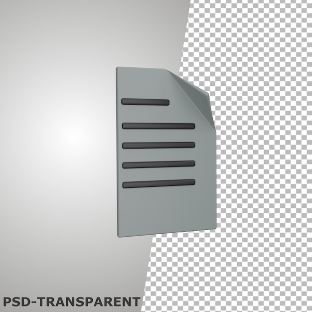 icône de document 3d