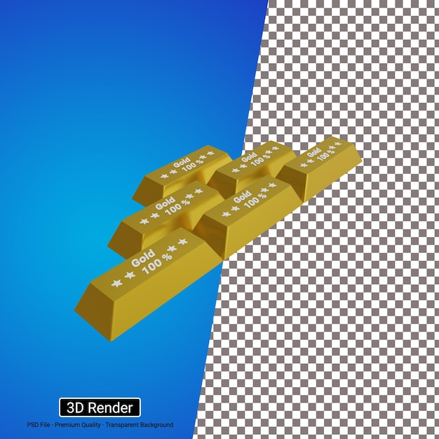 Ícone dourado 3d