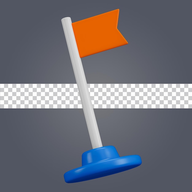 PSD icône de drapeau 3d