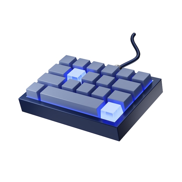 PSD icône du clavier 3d de manière périphérique