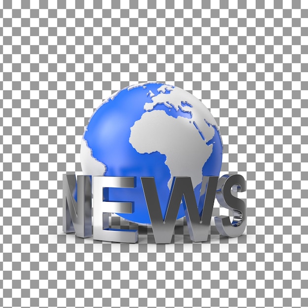 Icône Du Logo Psd News 3d Sur Fond Isolé Et Transparent